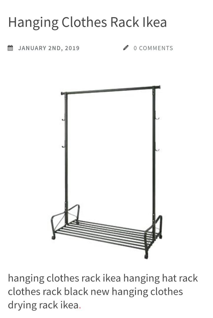 50 Off Ikea Indoor Clothes Rack Furniture Others On Carousell