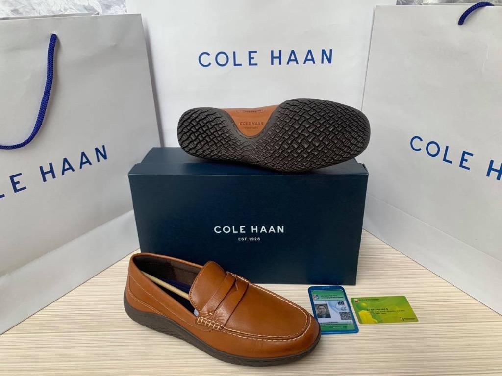 Cole Haan Men s Motogrand Traveler Penny Loafer British Tan Men s