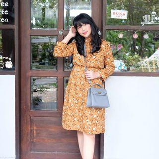 Dress Korean Brown