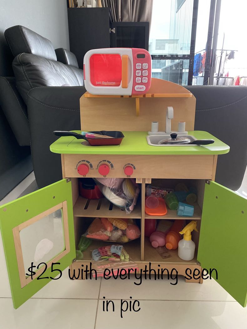 ELC wooden kitchen set, Babies & Kids, Baby Nursery & Kids Furniture