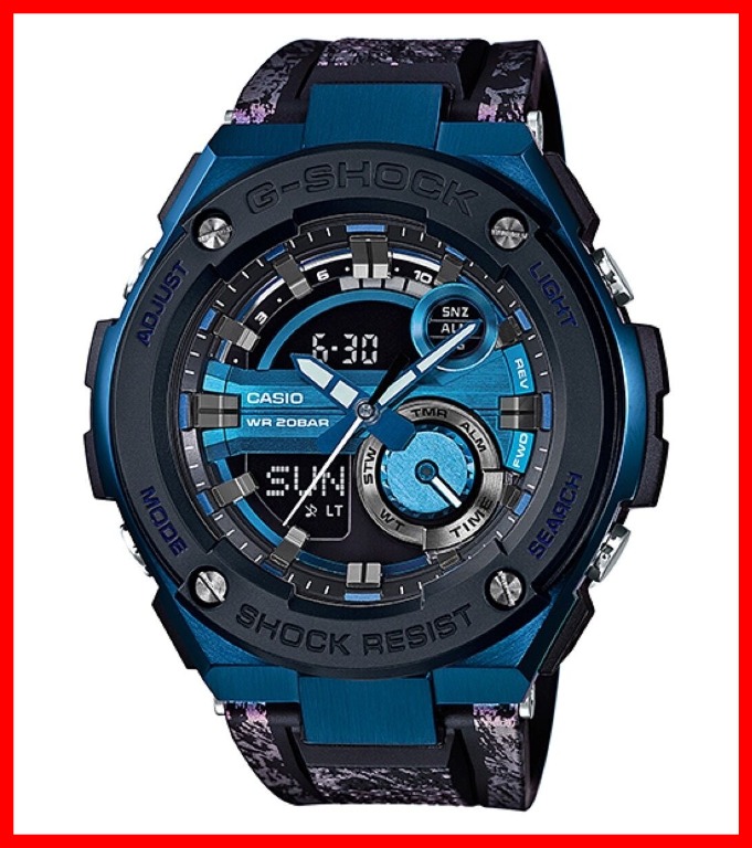 G Shock G Steel St200cp2a Blue Steel Metal Crystal Resin Original Cash On Delivery Men S Fashion Watches On Carousell