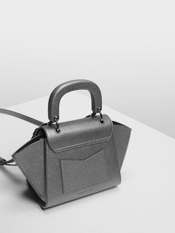 Geometric structured city bag sale