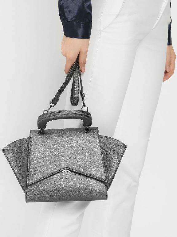 Geometric structured city bag outlet