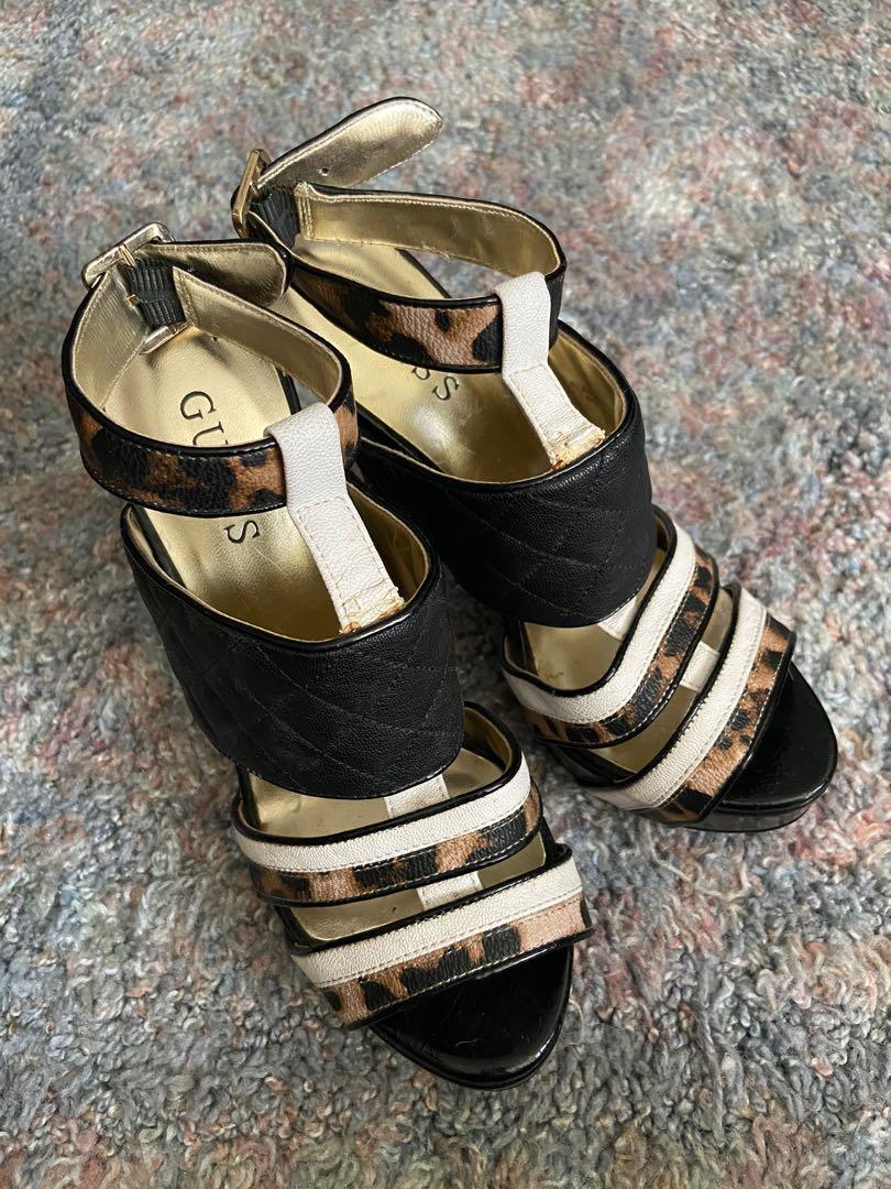 guess leopard shoes