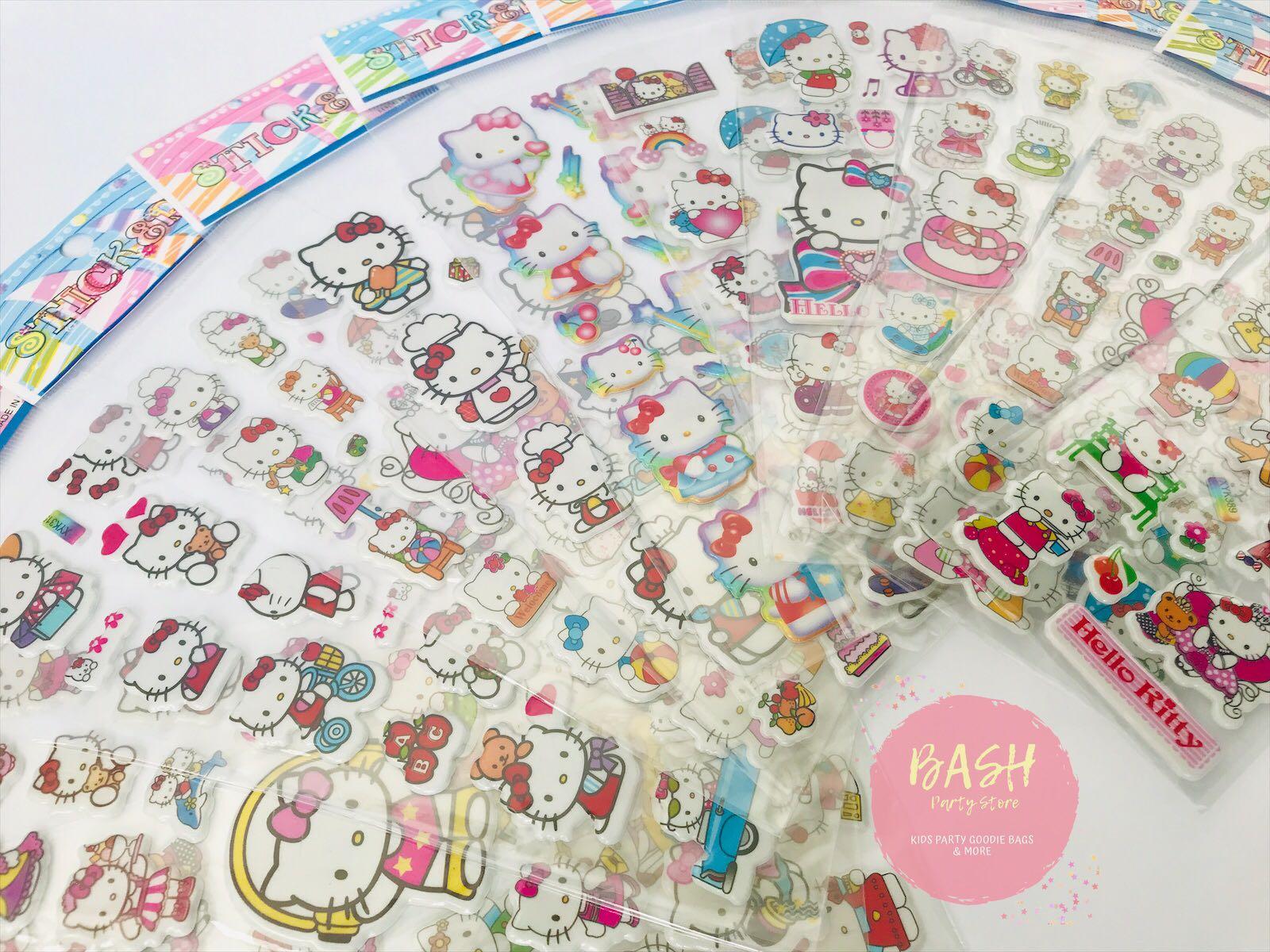 Hello Kitty 3d Puffy Stickers Kids Party Goodie Bag Babies Kids Baby Nursery Kids Furniture Other Kids Furniture On Carousell