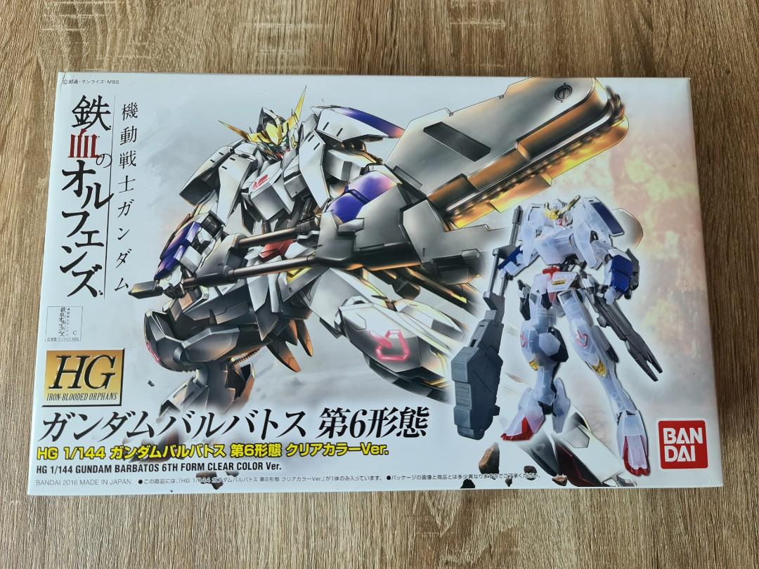 Hg 1 144 Gundam Barbatos Lupus 6th Form Clear Color Ver Toys Games Bricks Figurines On Carousell