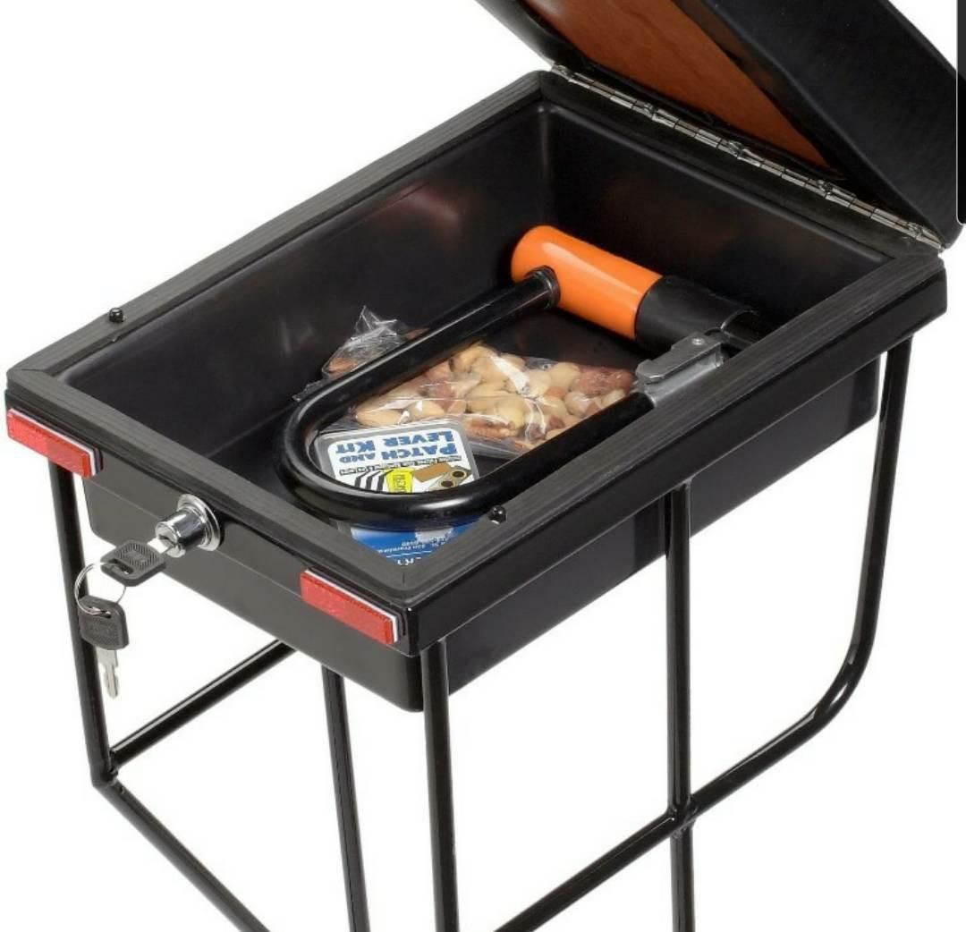 lockable bicycle trunk