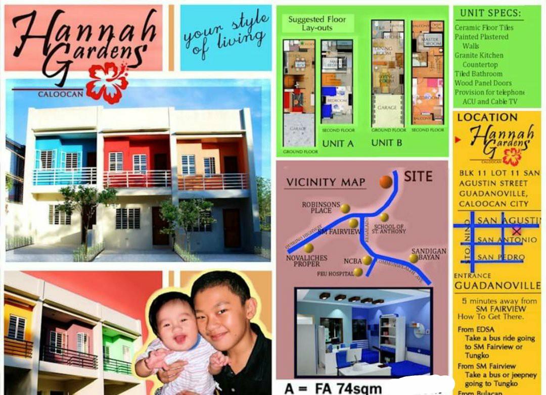 House for sale (Category: House & Lot) located in Quezon City. Submitted by jhong0444 (Listing ID 1016651572, Image 1). Description: Quality house and lot FOR SALE!! Located at Guadanoville Subdivision Caloocan City. 2 bedrooms 2 toilets and bath FLOOR AREA : 74 square meters Only 5 minutes from Sm fairview, Ayala terraces and Robinson’s mall fairview schedule your trip so you can judge personally. For inquiries contact: MS.JHONG ESTANISLAO Landl