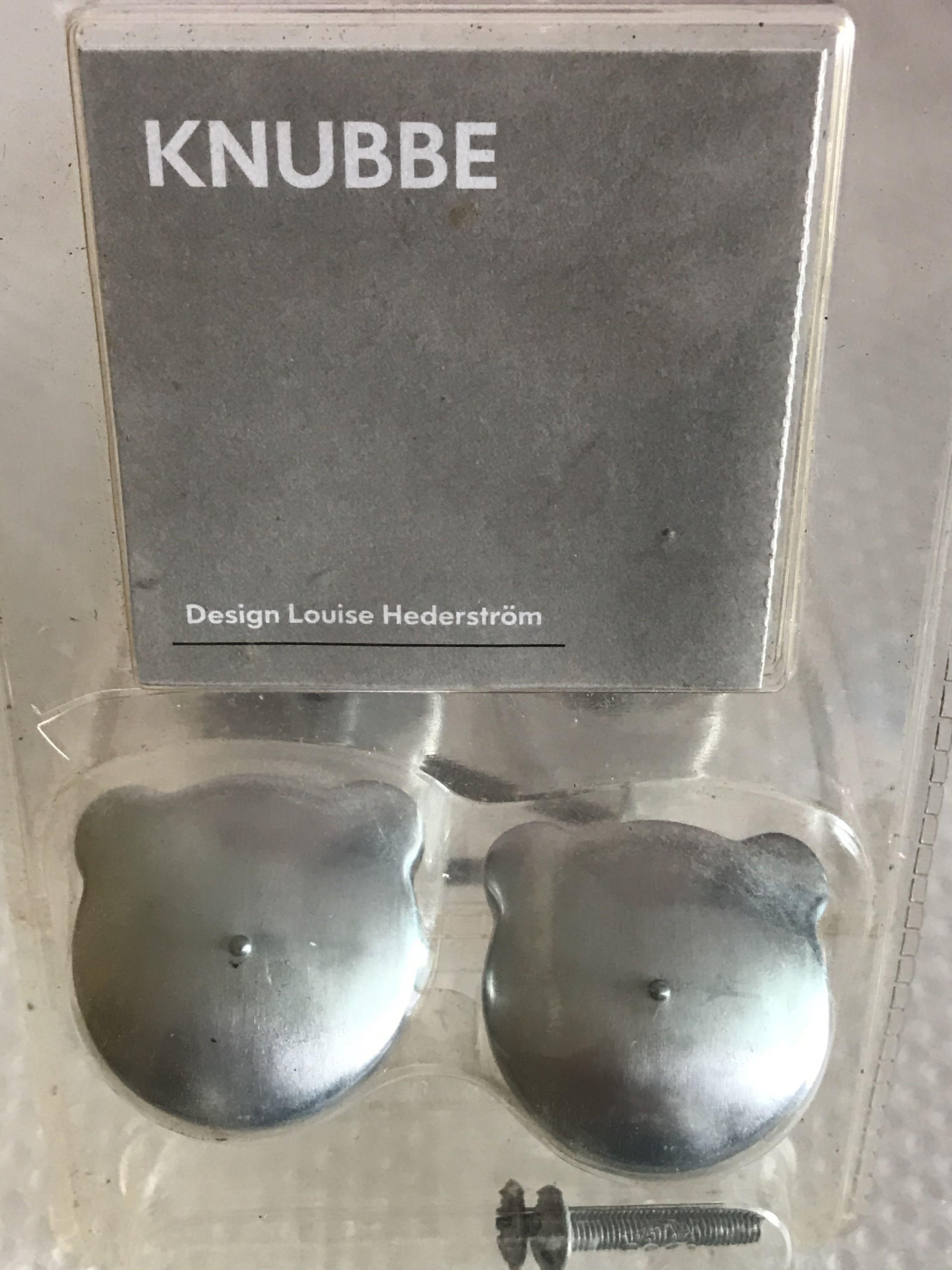 Ikea Knubb Bear Head Brushed Nickel Cabinet Knobs Drawer Pulls New Everything Else On Carousell