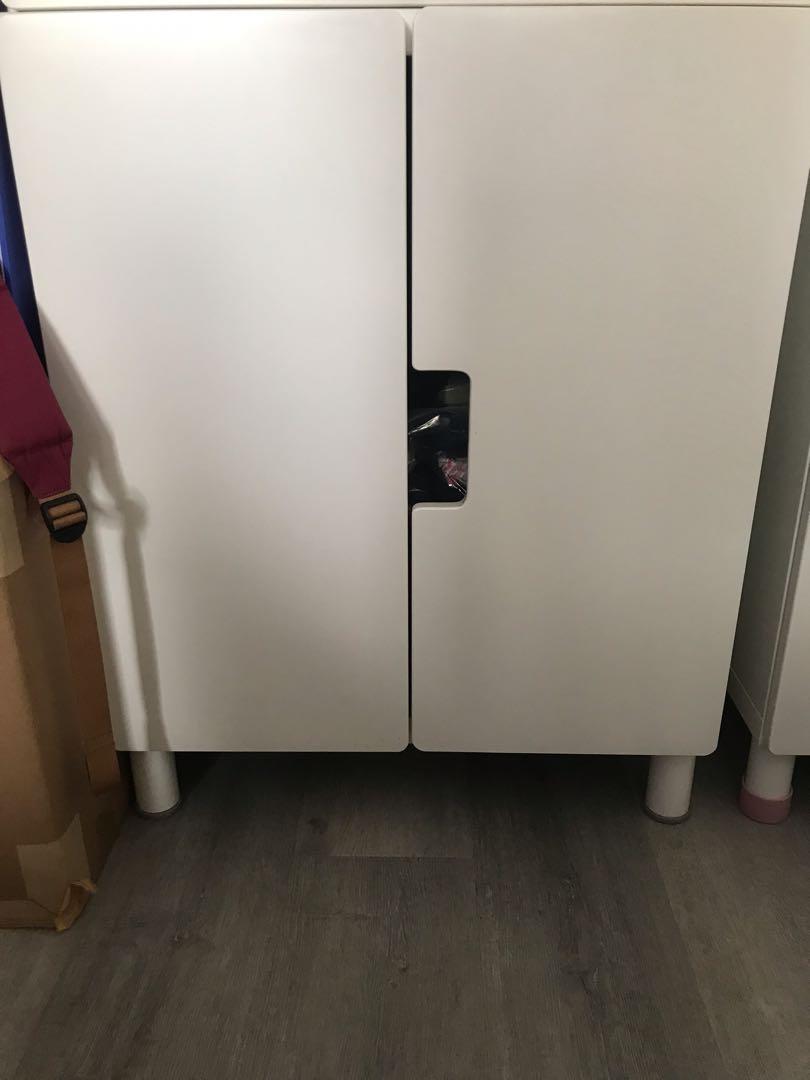 Ikea Short Cabinet W Legs Furniture Shelves Drawers On Carousell