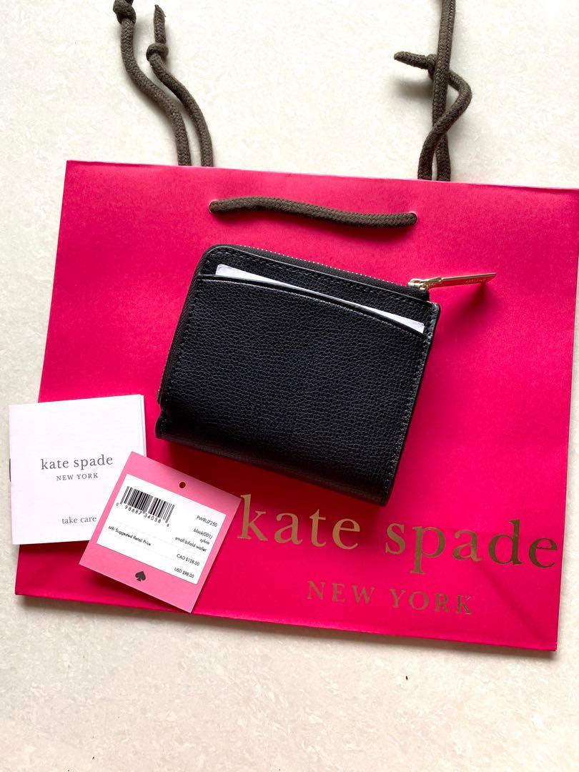 Kate Spade Sylvia Small Bifold Wallet- Cherrywood –