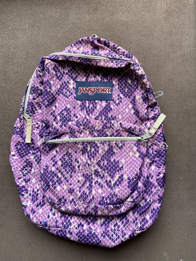 purple backpack