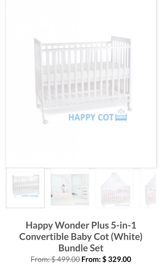 5 in 1 convertible cot