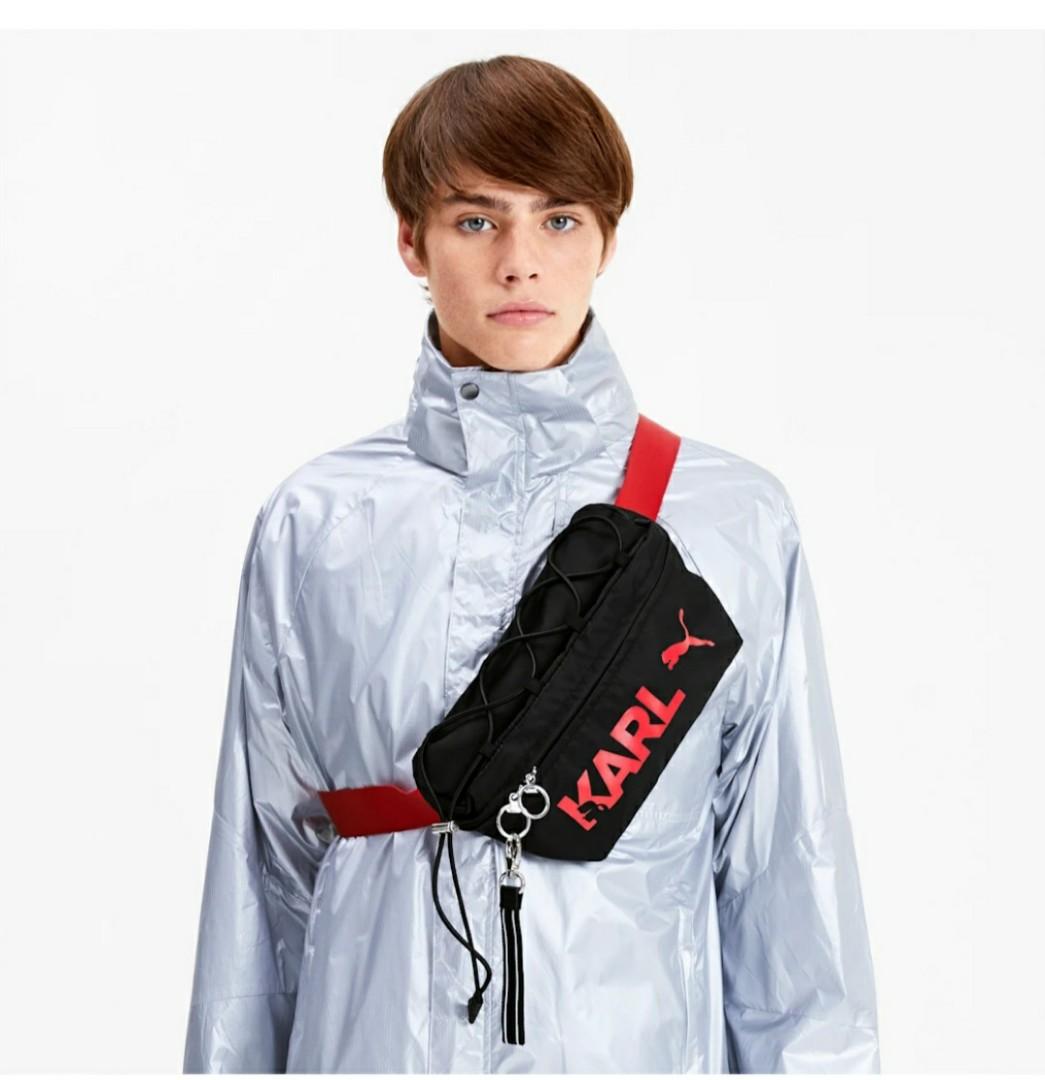 Authentic KARL lagerfeld Waist Bag X Puma, Women's Fashion, Bags