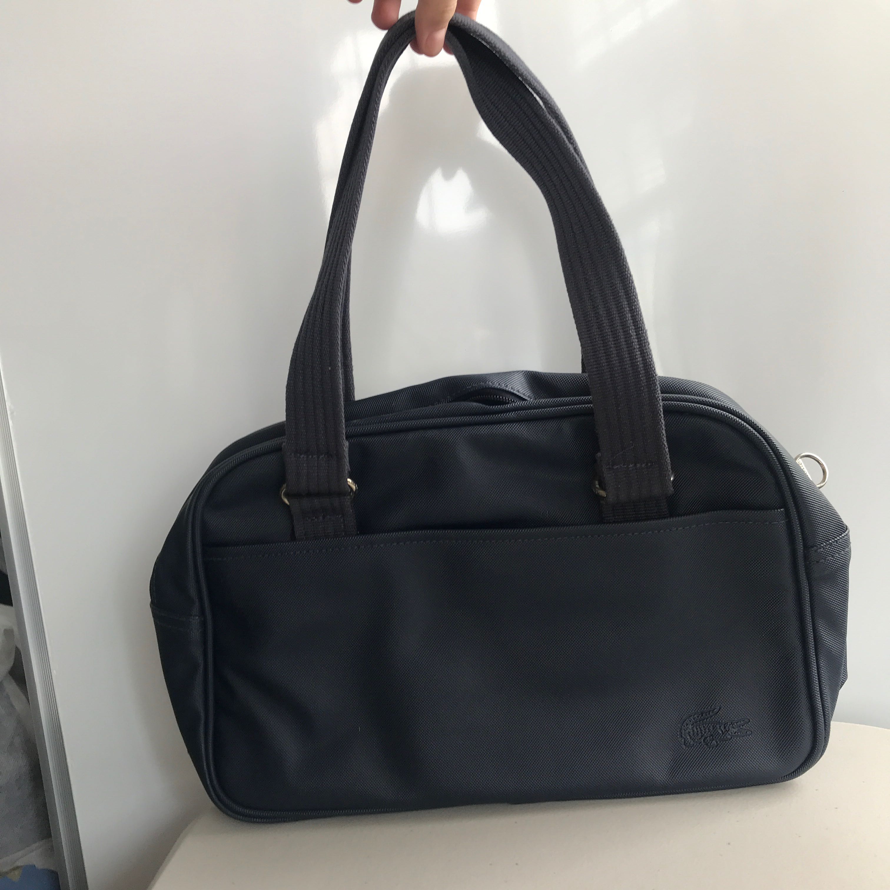 blue shoulder bag