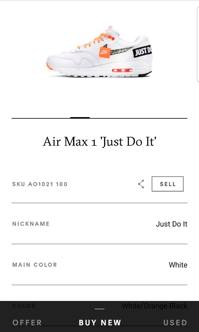 nike air max 1 just do it