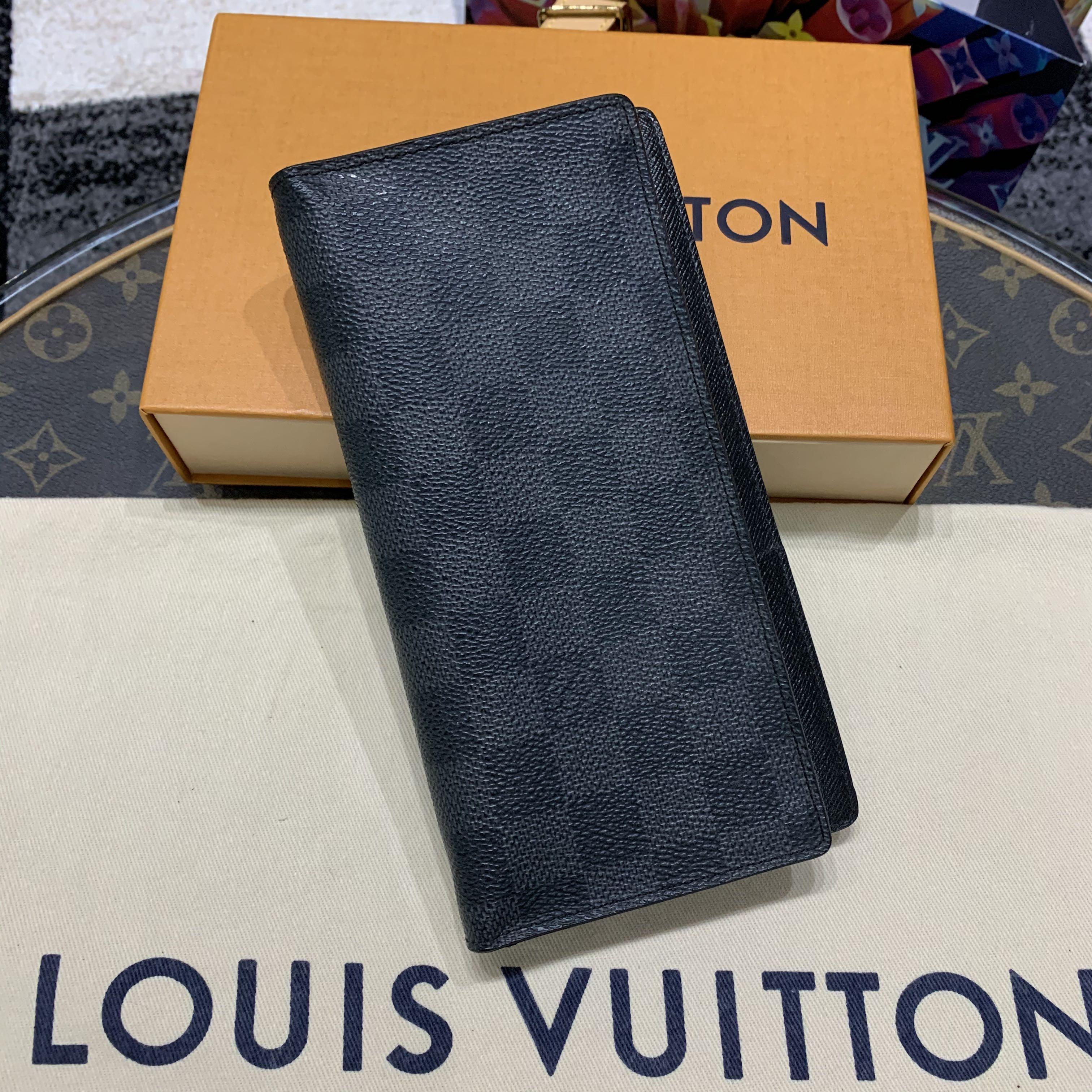 Louis Vuitton Damier Graphite Portefeuille Brazza N62665 Black Wallet -  Allu USA