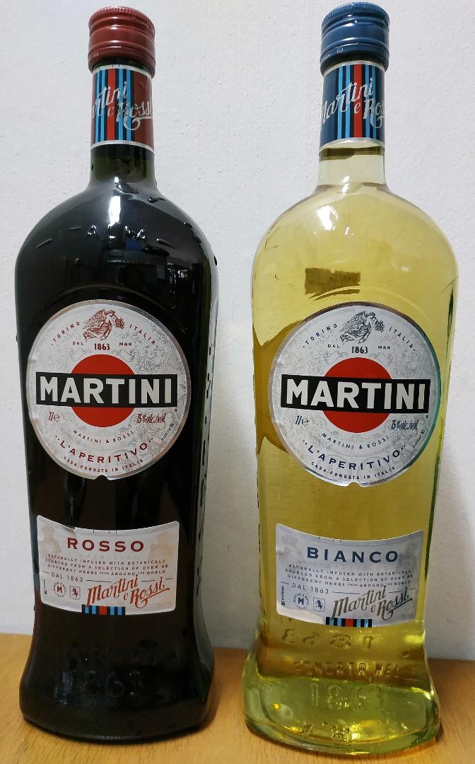 betale konkurs Udholde Martini Rosso & Bianco, Food & Drinks, Alcoholic Beverages on Carousell