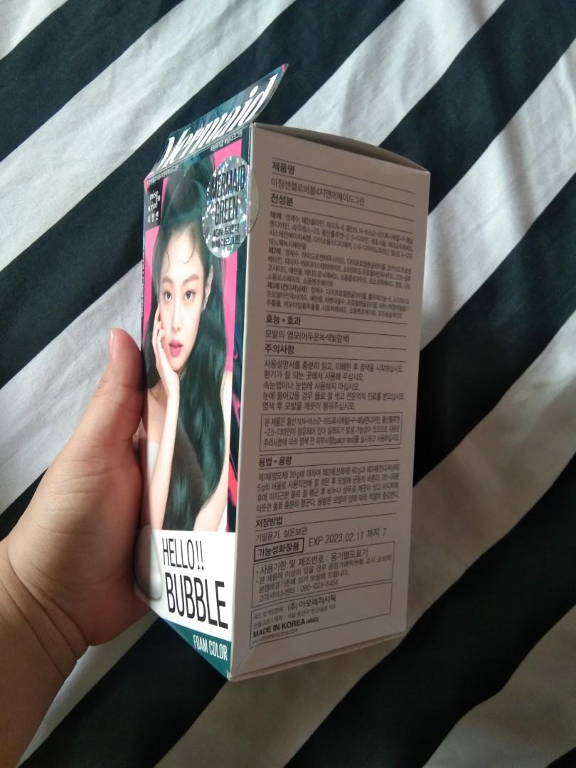 Miss En Scene, Hello Bubble! - Mermaid Green (Category: Hair) located in San Mateo. Submitted by _pichie (Listing ID 1016509722, Image 2). Description: Na-double po 'yung order ko. Original price: Php 499. Never been used. Walang labis at walang kulang..