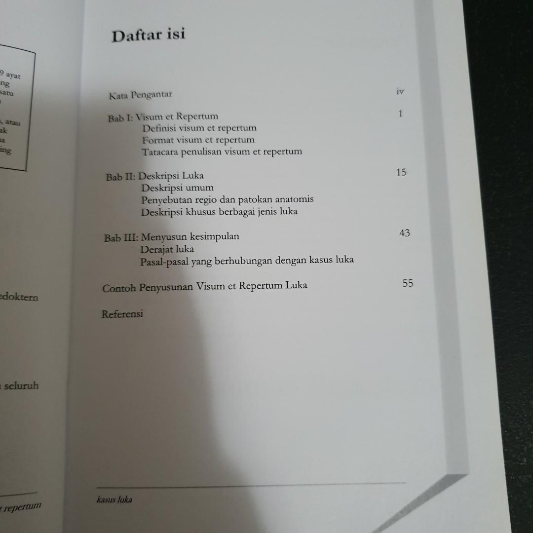 Mudah Membuat Visum Et Repertum Kedokteran Forensik Buku Alat Tulis Buku Pelajaran Di Carousell