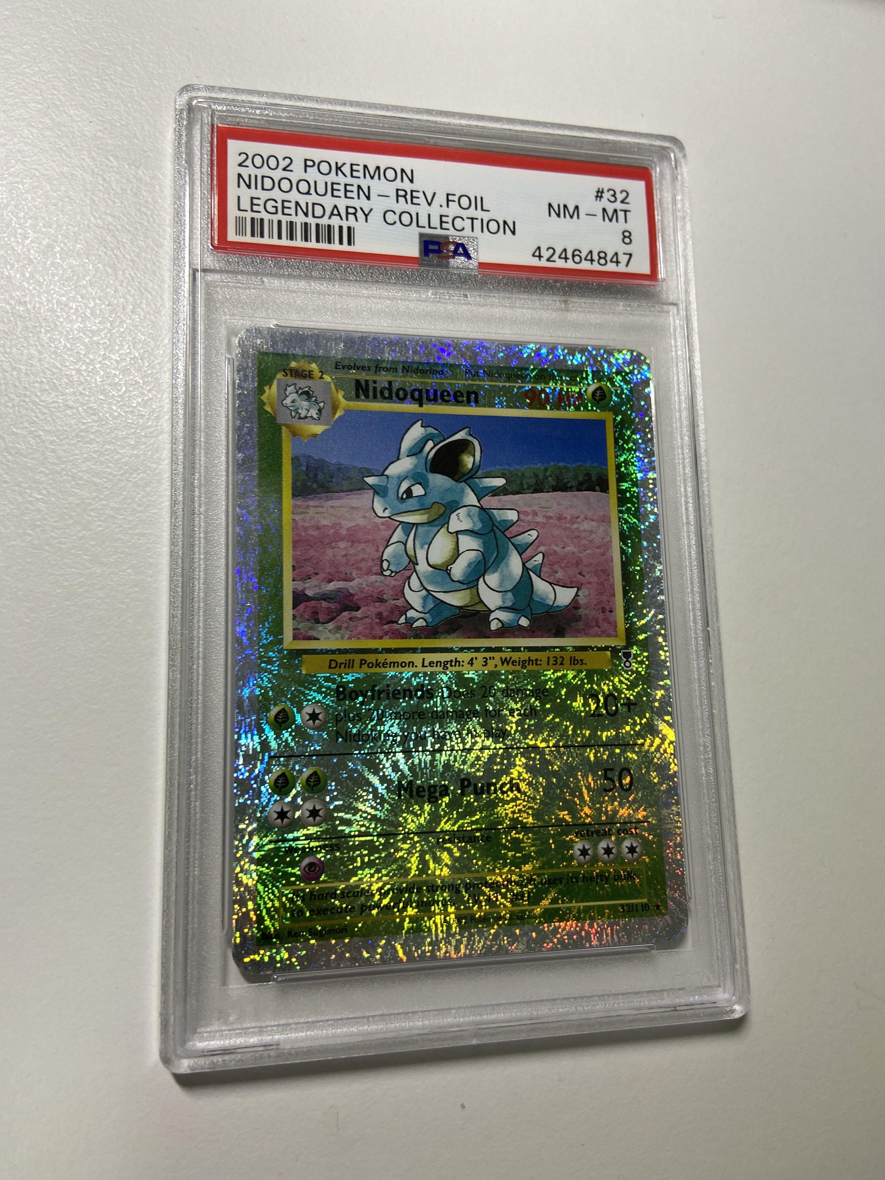 Nidoqueen Legendary Collection Reverse Foil PSA 8, Hobbies & Toys