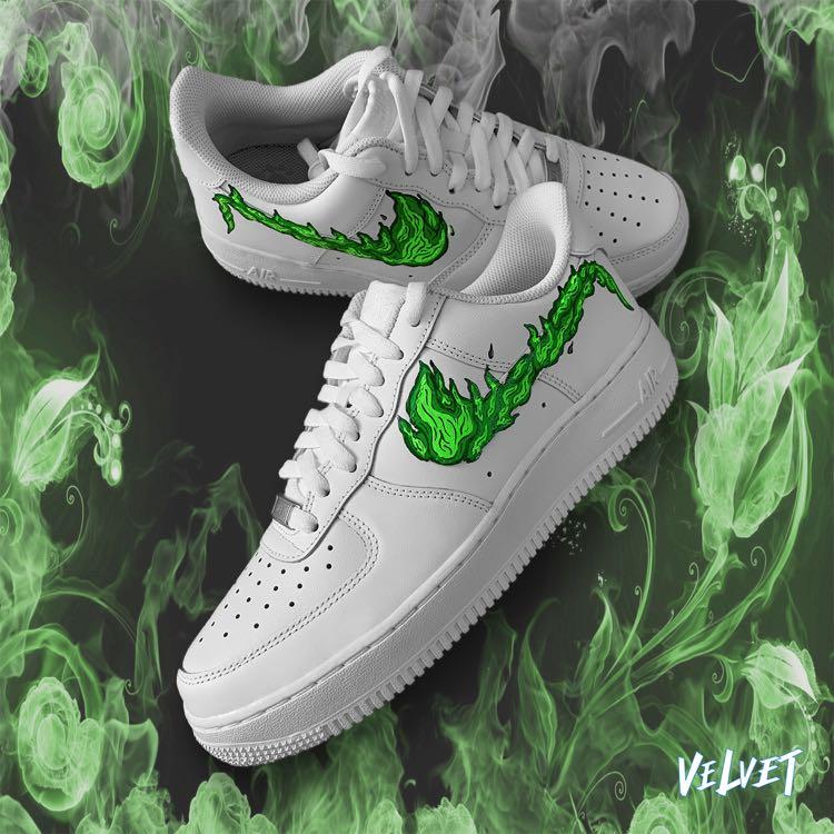 Nike Air Force 1 Blaze Green Customs