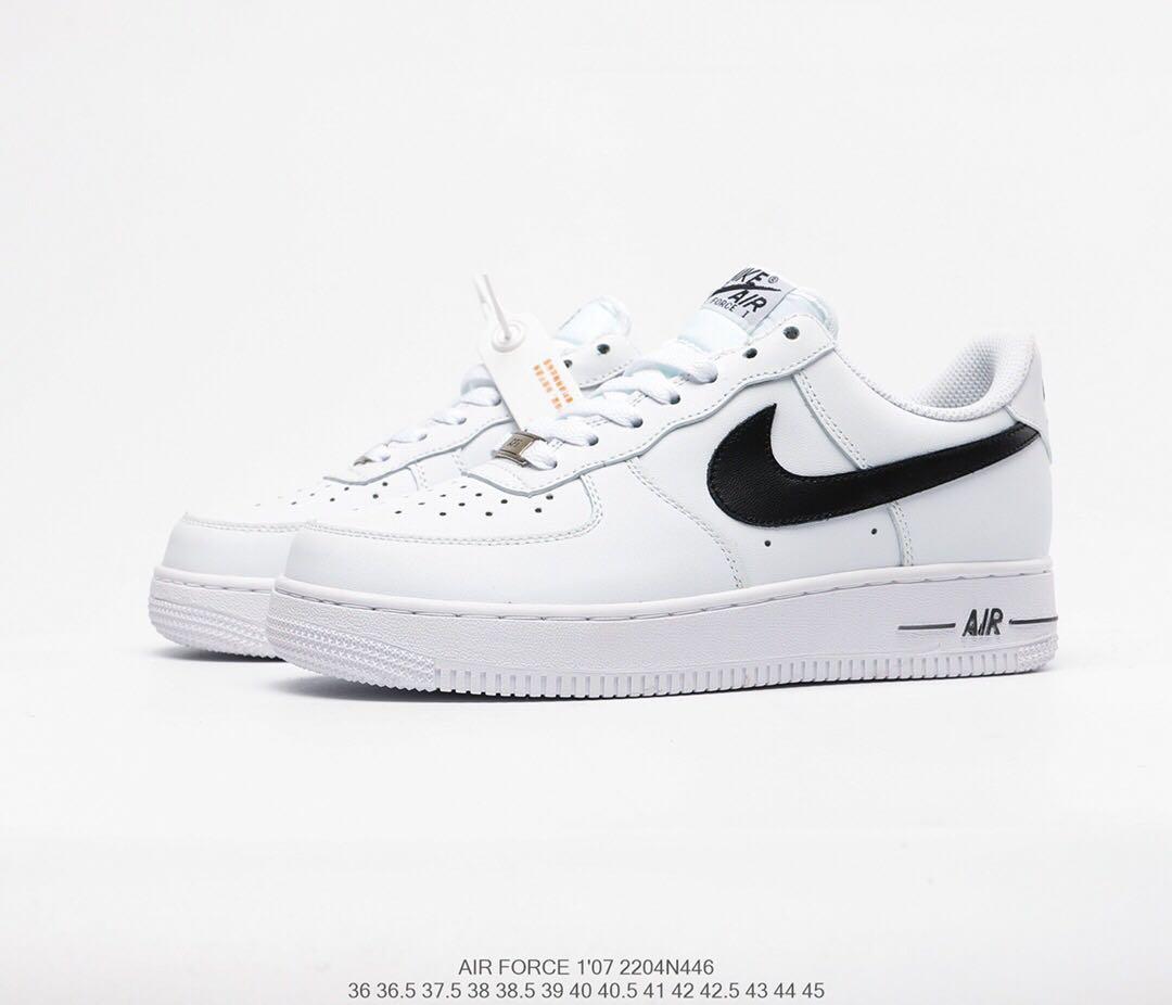 Nike Air Force 1 Low Shoes White/Black, Men's Fashion, Footwear, Sneakers  on Carousell