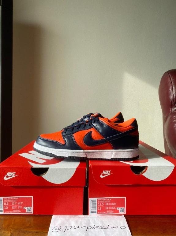 nike dunk low orange marine