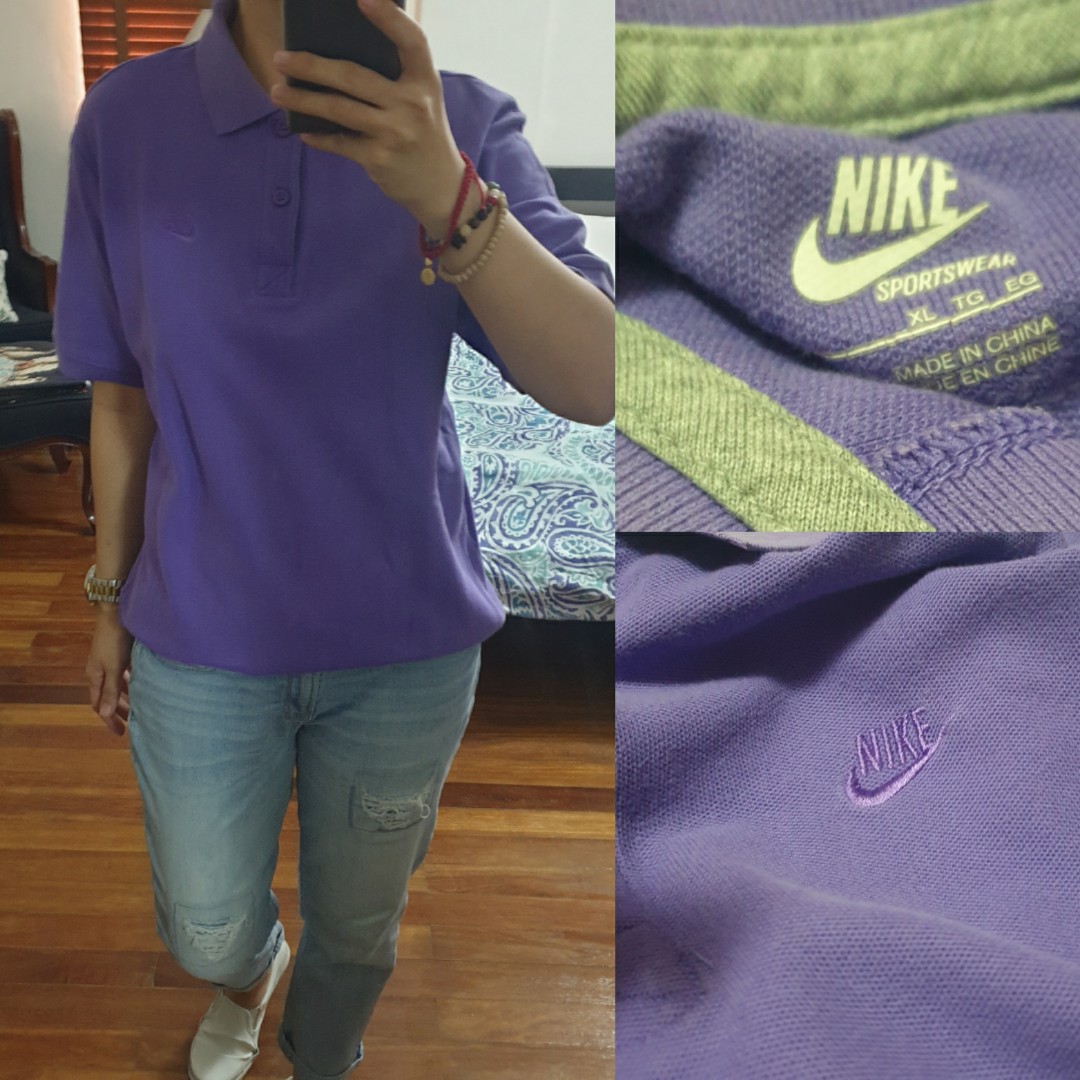 purple nike clothing womens
