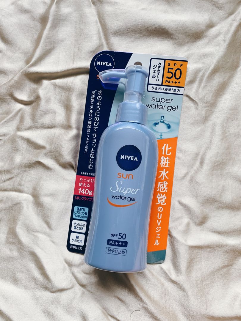nivea water gel spf 50