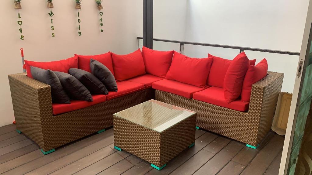 Stylist Outdoor Sofa Coffee Table Set For Sale Furniture Tables Chairs On Carousell