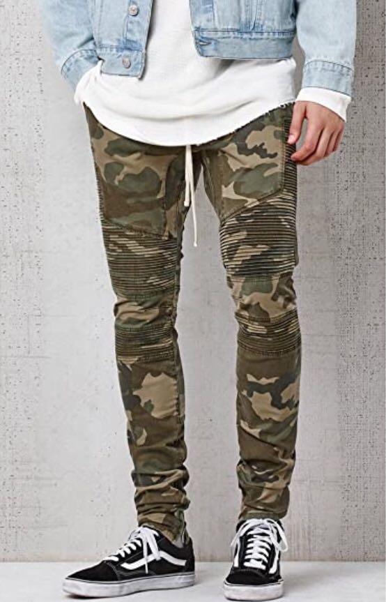 Pacsun drop skinny camo cargo jogger pants sale