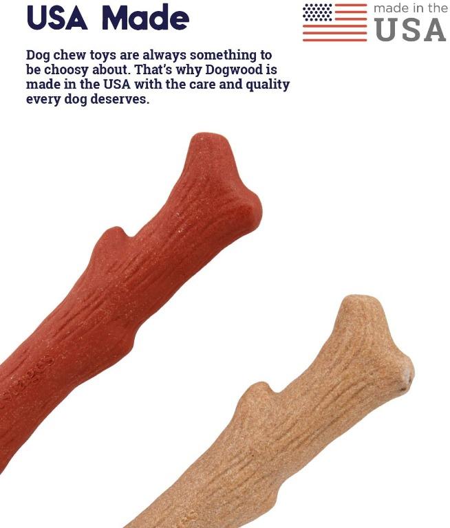 Petstages Dogwood Original & Mesquite Stick Dog Chew Toy 2 Pack Safe, Natural & Healthy