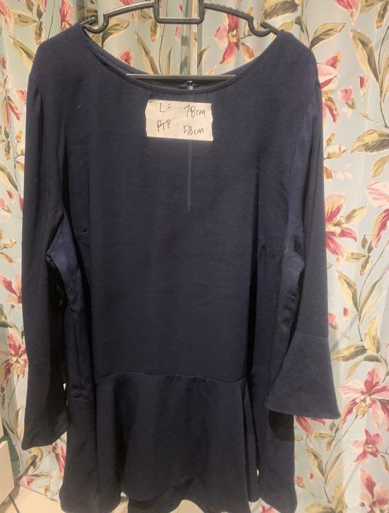plus size peplum top uk