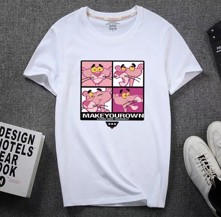 Po Pink Panther Graphic Tee T Shirt Top For Men Men S Fashion Clothes Tops On Carousell