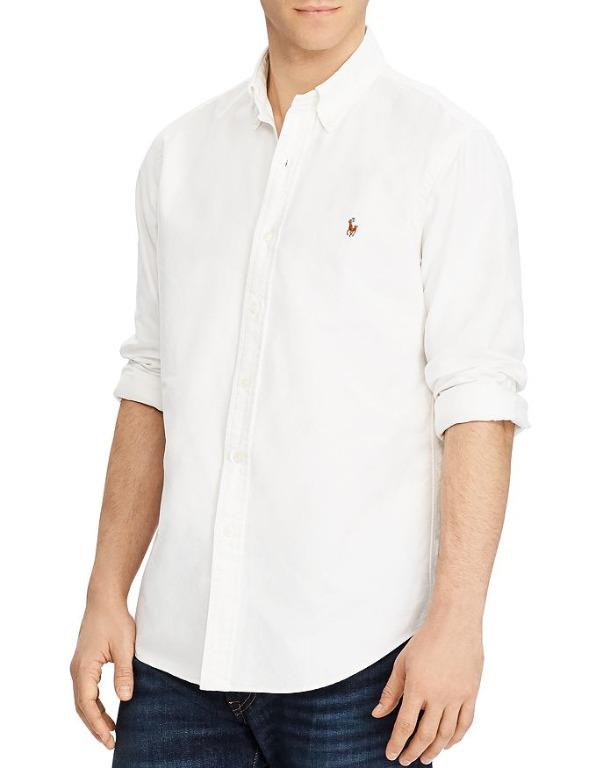 Ralph lauren custom fit oxford shirt clearance