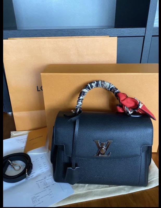 Louis Vuitton, Bags, Louis Vuitton Lockme Ever Bb 2 Way Bag Calfskin  Black Silver Hardware