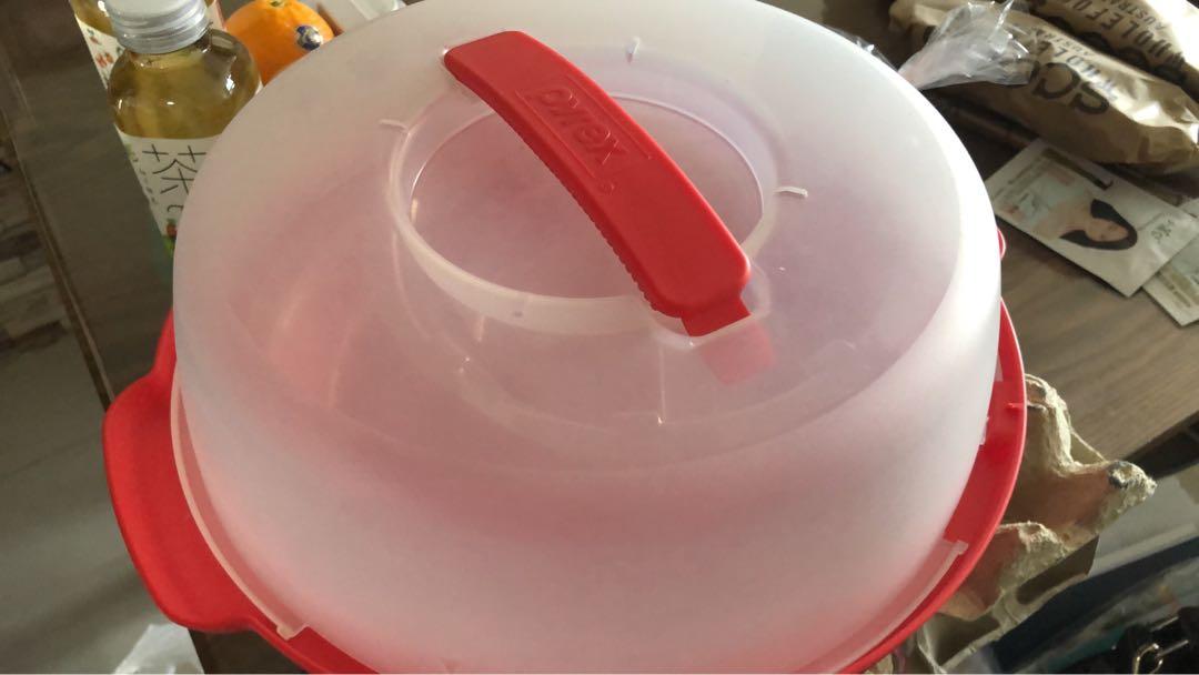 Pyrex cake carrier box Furniture Home Living Kitchenware Tableware Food Organisation Storage on Carousell