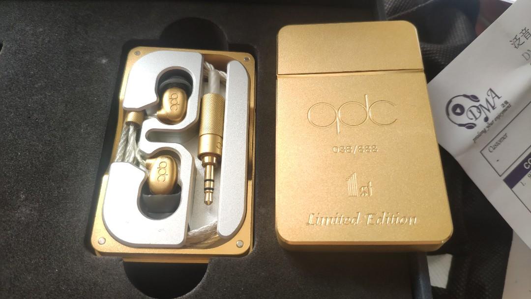 Qdc 1le 發燒鍍金耳機全球限量8個珍藏第038號 音響器材 可攜式音響設備 Carousell