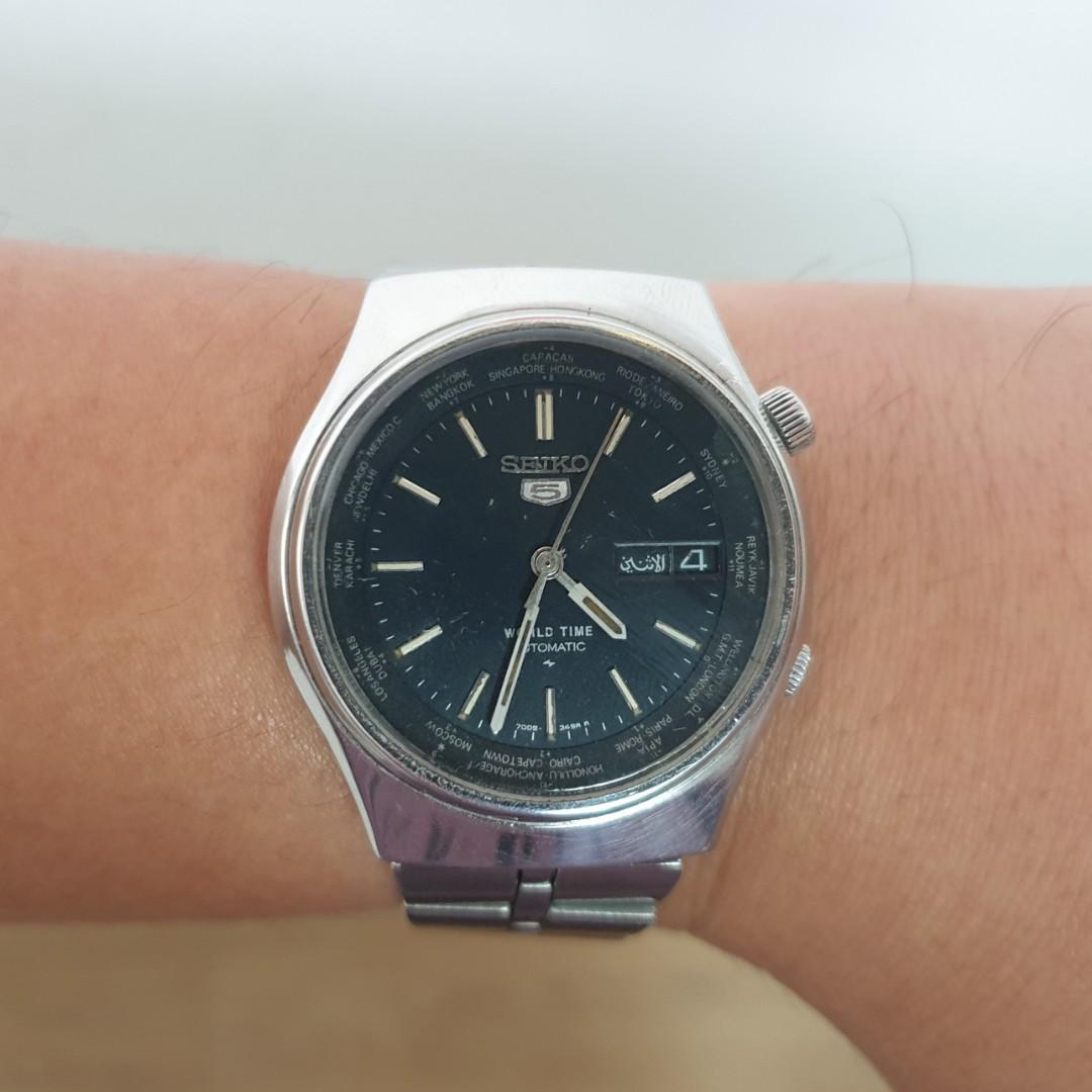 Seiko 5 outlet world timer
