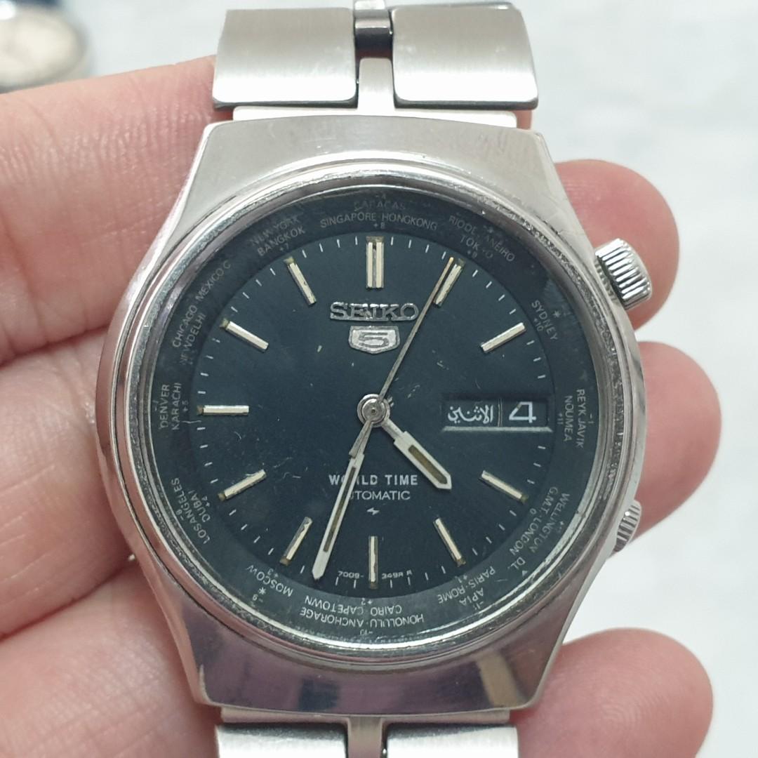 Seiko 5 online world time automatic