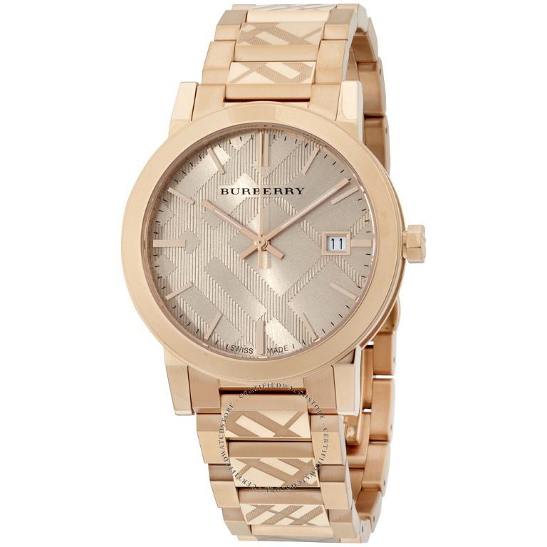 BNIB Burberry BU9039 Rose Gold Dial