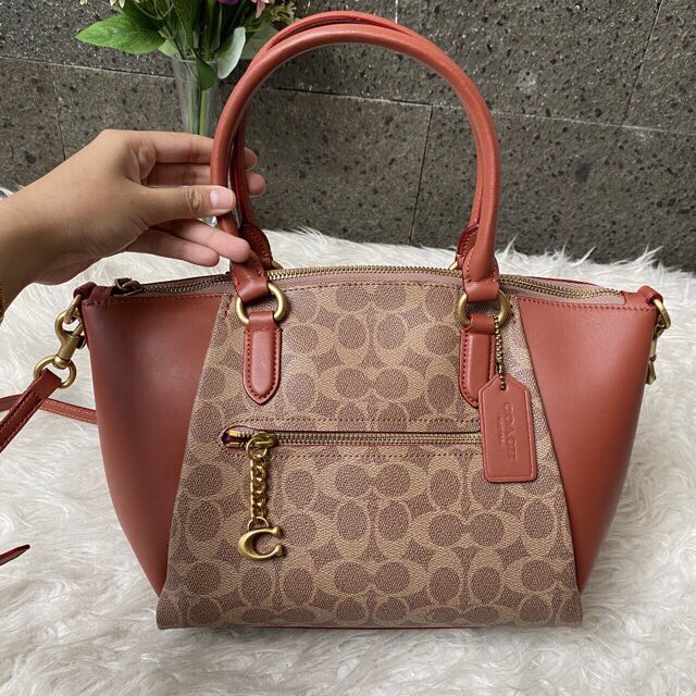 Coach elise satchel in signature canvas shop