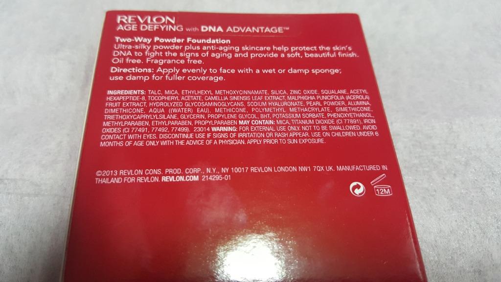 REVLON AGE DEFYING WITH DNA ADVANTAGE 2 WAY POWDER FOUNDATION, Beauty ...