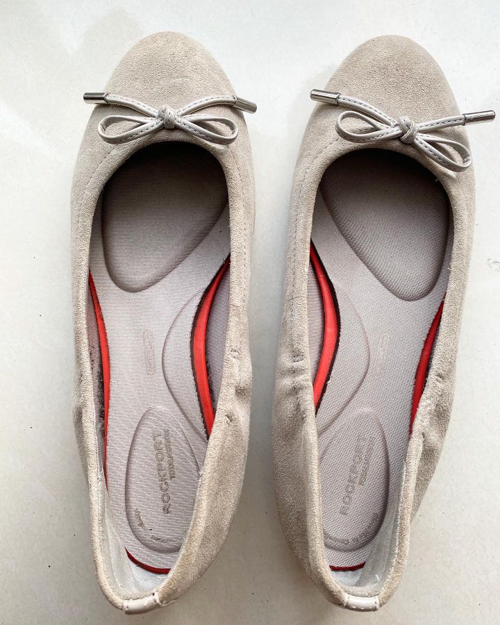 rockport silver shoes