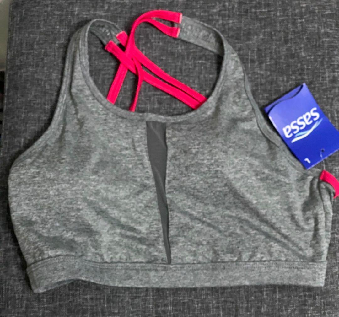 white cotton sports bra
