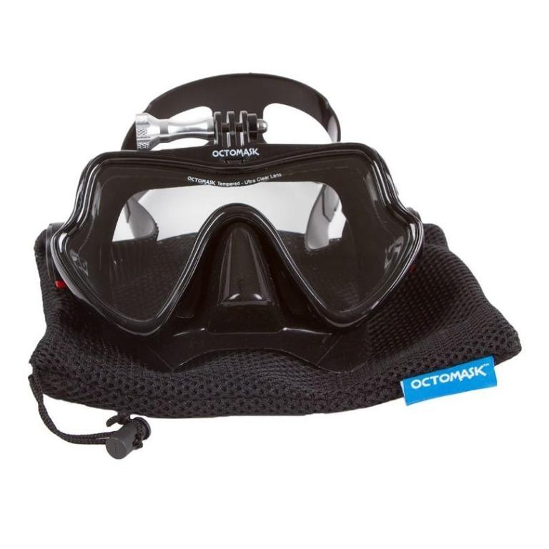 Scuba Diving Mask for GoPro - BNIB Octomask Frameless, Sports