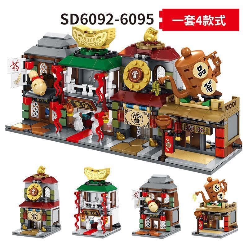 SEMBO BLOCK MINI STREET BUILDING BLOCK SET SD6092 SD6095 4IN1 Hobbies Toys Toys Games on Carousell