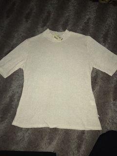 semi turtleneck rajut putih