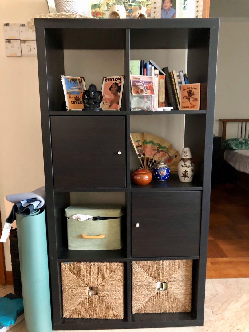 Shelving unit with doors for sale, Furniture & Home Living, Furniture